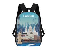 sinyumoney Mochilas Travel to And Visit London Mochila Escolar Para Niños Mochila Escolar Impresa En 3D Para Niños Estudiantes De Primaria Y Secundaria 17inch