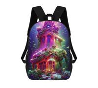 sinyumoney Mochilas Underwater Fantasy Mansion Mochila Escolar Para Niños Mochila Escolar Impresa En 3D Para Niños Estudiantes De Primaria Y Secundaria 17inch