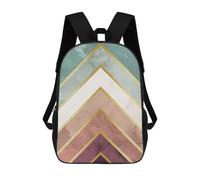 sinyumoney Mochilas Watercolor And Gold I Mochila Escolar Para Niños Mochila Escolar Impresa En 3D Para Niños Estudiantes De Primaria Y Secundaria 17inch