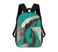 sinyumoney Mochilas Whale Motion Mochila Escolar Para Niños Mochila Escolar Impresa En 3D Para Niños Estudiantes De Primaria Y Secundaria 17inch