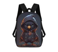 sinyumoney Mochilas Wizard The Crow Mochila Escolar Para Niños Mochila Escolar Impresa En 3D Para Niños Estudiantes De Primaria Y Secundaria 17inch