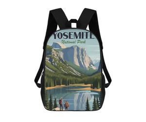 sinyumoney Mochilas Yosemite National Park Mochila Escolar Para Niños Mochila Escolar Impresa En 3D Para Niños Estudiantes De Primaria Y Secundaria 17inch