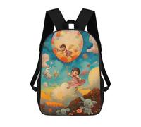 sinyumoney Modern Art Painting Kids Mochila, Mochila Escolar Impresa En 3D, Bolsa Para El Almuerzo Escolar, Mochila De Viaje, Mochila Para Amigos, Mochila Escolar Para Niñas Y Niños 17inch
