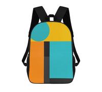 sinyumoney Modern Geometric Art C Mochila Escolar Ligera Para El Colegio, Mochila Escolar De Día, Mochila Para Libros Para Hombres, Mujeres Y Adolescentes 17inch