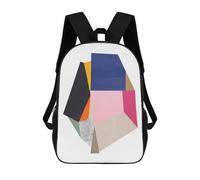sinyumoney Modern Geometry 12 Mochila Infantil Para Niñas Y Niños, Mochila De Día, Escuela Primaria, Perfecta Para La Vuelta Al Cole O Educación Física, Regalos Y Viajes 17inch