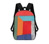 sinyumoney Modern Geometry 13 Mochilas Para Niños Mochila Escolar Mochila Escolar Impresa En 3D Para Niños Estudiantes De Primaria Y Secundaria 17inch
