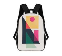 sinyumoney Modern Geometry 2 Mochila Escolar Grande Resistente Al Agua Para Portátil Para Adolescentes, Niñas, Niños, Mujeres Y Hombres 17inch
