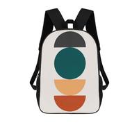 sinyumoney Modern Geometry 3 Mochila Escolar, Mochila De Negocios Para Portátil, Mochila Unisex Informal Para Hombres/mujeres 17inch