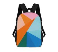 sinyumoney Modern Geometry 7 Mochila Escolar Infantil De Moda Informal Mochilas Infantiles Impresas En 3D Mochila Grande Para Niño 17inch