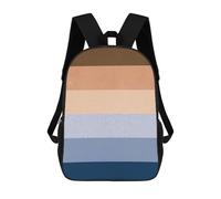sinyumoney Modern Geometry 7 Mochila Escolar, Moderna Mochila de Papelería Impermeable Mochila Casual para Niños/Niñas/Adolescentes, Geométrico Collage D, 17"