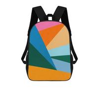 sinyumoney Modern Geometry 9 Mochilas Para Niños Mochila Escolar Mochila Escolar Impresa En 3D Para Niños Estudiantes De Primaria Y Secundaria 17inch