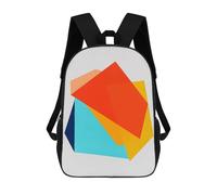 sinyumoney Modern Geometry IV Mochilas Para Niños Mochila Escolar Mochila Escolar Impresa En 3D Para Niños Estudiantes De Primaria Y Secundaria 17inch