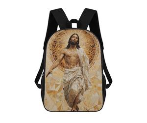 sinyumoney Modern Jesus Painting Mochila Escolar Ligera Para Aeropuerto Y Estudiantes Universitarios: Perfecta Para Viajes, Trabajo Y Uso Diario 17inch