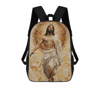 sinyumoney Modern Jesus Painting Mochilas Escolares Para Niños Y Niñas, Mochilas Deportivas Informales Para Primaria, Mochilas De Gran Capacidad Para Libros 17inch