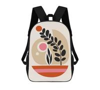 sinyumoney Modern Nature Art Print Mochila Escolar Infantil De 17 Pulgadas, Impresa En 3D, Estilo Casual, Para Niños, Ideal Para Viajes, Como Mochila Escolar O Para Llevar Libros.