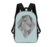 sinyumoney Modern Shapes V Mochila De Moda Para Papelería, Impermeable, Estilo Casual, Para Hombres Y Mujeres 17inch