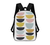 sinyumoney Modern Shapes XV Mochila Escolar Infantil Impresa En 3D, Mochila Informal De Moda Para Niños, Mochila De Viaje De Alta Capacidad Para Libros Para Niños 17inch