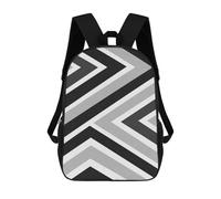 sinyumoney Modern Shapes XVI Mochila Escolar Para Niños Mochila Escolar Impresa En 3D Mochila Escolar De Moda Para Niños De Primaria Y Secundaria 17inch