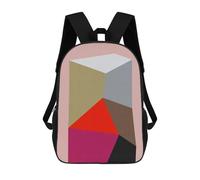 sinyumoney Modern Shapes XVIII Mochila, Mochila Infantil, Mochila Escolar Para Estudiantes, Mochila Para Libros, Mochila Escolar Impresa En 3D Para Niños Y Niñas 17inch