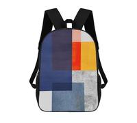 sinyumoney Modern Textures 04 Mochilas Para Niños Mochila Escolar Mochila Escolar Impresa En 3D Para Niños Estudiantes De Primaria Y Secundaria 17inch