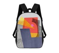 sinyumoney Modern Textures 09 Mochilas Impresas En 3D 17inch Mochila Escolar Infantil Para Exteriores, Mochila Informal De Día, Bolsas De Viaje Informales Para Estudiantes De Secundaria