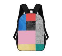 sinyumoney Modern Textures 10 Mochila Escolar Impresa En 3D Mochilas Informales Para Niños Mochila Escolar Impresa En 3D Para Niños De Primaria Y Secundaria 17inch