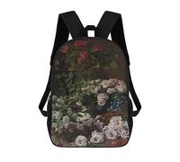 sinyumoney Monet Spring Flower Mochilas Infantiles Impresas En 3D Para Niños, Mochilas Escolares De Moda, Mochilas De Viaje, Mochilas Escolares Para Niños De Primaria 17inch