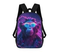 sinyumoney Monkey Animal Space Mochila Infantil Escolar Para Niños Con Estampado 3D De Dibujos Animados, Mochila Escolar Para Estudiantes, Mochila Para Portátil Para Niños Y Niñas 17inch