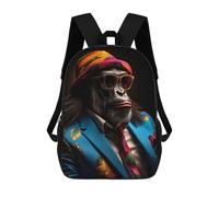 sinyumoney Monkey Business Mochila Mochila Informal Para El Día A Día Escuela Trabajo Viajes Bolsa - Perfecta Para Viajes, Trabajo Y Uso Diario 17inch