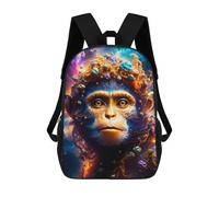 sinyumoney Monkey King Mochila Escolar De Moda Para Estudiantes, Adecuada Para Niños Y Niñas, Mochila Informal Para Viajes Al Aire Libre, Esencial Para El Día A Día 17inch