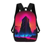 sinyumoney Monolith Wave Cultists Mochila Ligera Informal Para El Día A Día, Mochila Escolar Para El Campus, Actividades Al Aire Libre, Viajes Y Deportes 17inch