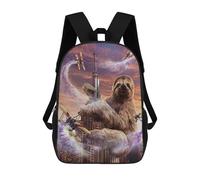sinyumoney Monster King Sloth Mochila Escolar Para Niños De 17 Pulgadas, Mochila Informal De Viaje Para Niños Y Niñas, Mochila De Gran Capacidad Para El Día A Día 17inch