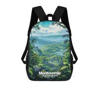 sinyumoney Monteverde Cloud Forest Reserve, Costa Rica Mochila Escolar Mochilas Escolares Para Niñas Y Niños Mochila Con Bolsillo Mochila Escolar De Moda Para Niños 17inch
