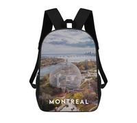 sinyumoney Montreal 3 Mochila Escolar Impresa En 3D Para Niños 17inch Mochilas Para Niños Y Niñas, Mochilas Escolares Para Niños, Mochilas De Viaje