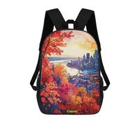 sinyumoney Montreal Art Mochilas Para Niños Mochilas Escolares Mochila Escolar Para Niños Impresa En 3D Mochilas De Viaje De Moda Para Niños De Primaria Y Secundaria 17inch