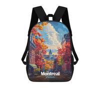 sinyumoney Montreal Canada Autumn Cityscape Mochila Infantil, Mochila Escolar Infantil, Mochilas Escolares Impresas En 3D Para Niños Y Estudiantes Adolescentes 17inch