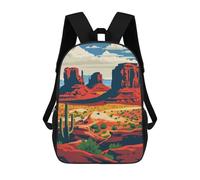 sinyumoney Monument Valley Landscape Mochila Escolar Infantil De Moda Informal Mochilas Infantiles Impresas En 3D Mochila Grande Para Niño 17inch