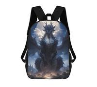 sinyumoney Moonlight Dragon Anime Art Mochila Escolar Para Niños Con Impresión 3D, Mochila Moderna Para Niños Y Niñas, Mochila Informal Para Estudiantes. 17inch