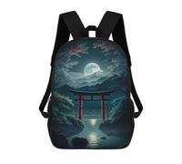 sinyumoney Moonlight In Torii Gate Gr Mochilas Para Niños Y Estudiantes, Mochilas Escolares Impresas En 3D, Mochilas Para Estudiantes De Primaria Y Secundaria Para Niños Y Niñas 17inch