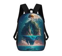 sinyumoney Moonlit Floating Island -1 Mochilas Mochilas Infantiles Mochila Escolar Mochila Escolar Infantil Impresa En 3D Mochilas De Viaje De Moda Para Niños De Primaria Y Secundaria 17inch