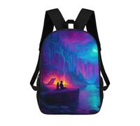 sinyumoney Moonlit Forest Campfire Scene Mochila De Viaje Para La Universidad Mochilas Para La Escuela/trabajo/viajes 17inch