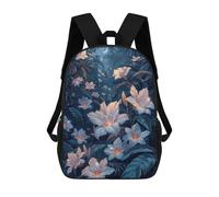 sinyumoney Moonlit Forest Flowers Mochila Escolar Mochila Para Niños Impresa En 3D Mochilas Infantiles Para Niños Y Niñas Mochilas Escolares Mochilas De Viaje Para Niños 17inch