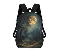 sinyumoney Moonlit Forest Pathway Mochila Mochila Informal Para El Día A Día, Para La Escuela, El Trabajo Y Los Viajes Para Hombres, Mujeres Y Adolescentes 17inch