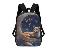 sinyumoney Moonlit Fox Dreams -1 Mochilas Impresas En 3D Para Niños, Mochila Escolar, Mochila De Moda Para Niños De Primaria Y Secundaria 17inch