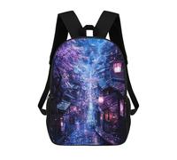 sinyumoney Moonlit Sakura Passage Mochila Escolar Infantil Impresa En 3D, Mochila Informal De Moda Para Niños, Mochila De Viaje De Alta Capacidad Para Libros Para Niños 17inch