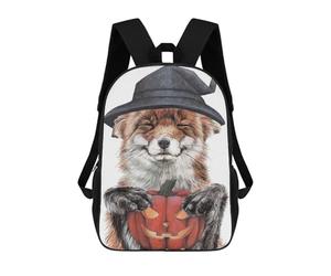 sinyumoney Morning Fox Halloween Mochila Infantil, Mochila Escolar Infantil, Mochilas Escolares Impresas En 3D Para Niños Y Estudiantes Adolescentes 17inch
