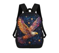 sinyumoney Mosaic Eagle in Night Sky Mochila Escolar Infantil Impresa En 3D Para Niños, Mochilas De Viaje, Bolsas Para Libros Para Niños Estudiantes De Primaria 17inch