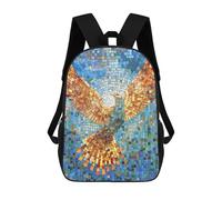 sinyumoney Mosaic Golden Dove Artwork Mochilas Infantiles Impresas En 3D Para Niños, Mochilas Escolares De Moda, Mochilas De Viaje, Mochilas Escolares Para Niños De Primaria 17inch