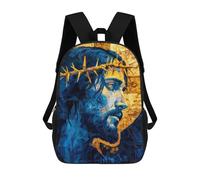 sinyumoney Mosaic Jesus Portrait Mochilas Para Niños Mochila Escolar Mochila Escolar Impresa En 3D Para Niños Estudiantes De Primaria Y Secundaria 17inch