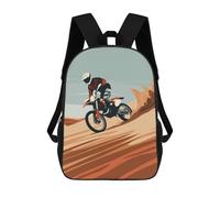 sinyumoney Motocross Dirtbike Desert Mochilas Escolares Resistentes Al Agua Mochila Escolar De Negocios - Perfecta Para Viajes, Trabajo Y Uso Diario 17inch